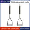 Stainless Steel Manual Masher for Potatoes, Eggs, and Baby Food