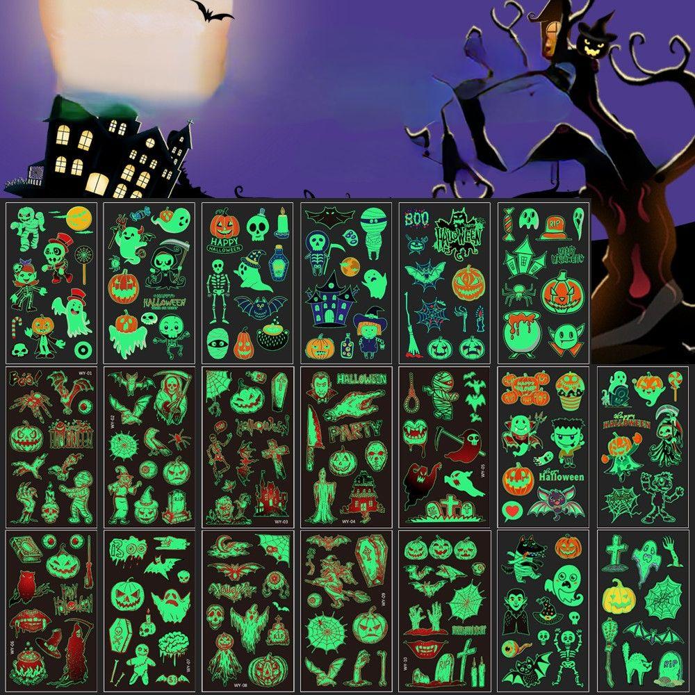 Body Glowing In Dark Party Decorations Temporary Tattoo Disposabl Tattoo Luminous Tattoo Sticker