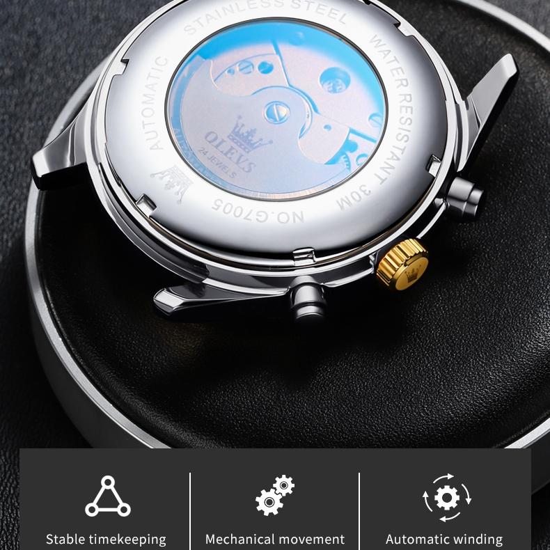 OLEVS New Multi-functional Mechanical Watch Automatic Business Trend Waterproof Men's Watch Men's Watch