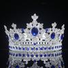 Crystal Queen King Tiaras and Crowns Bridal Diadem Women Pageant Prom Hair Ornaments Wedding Bride Headpiece Jewelry Accessories