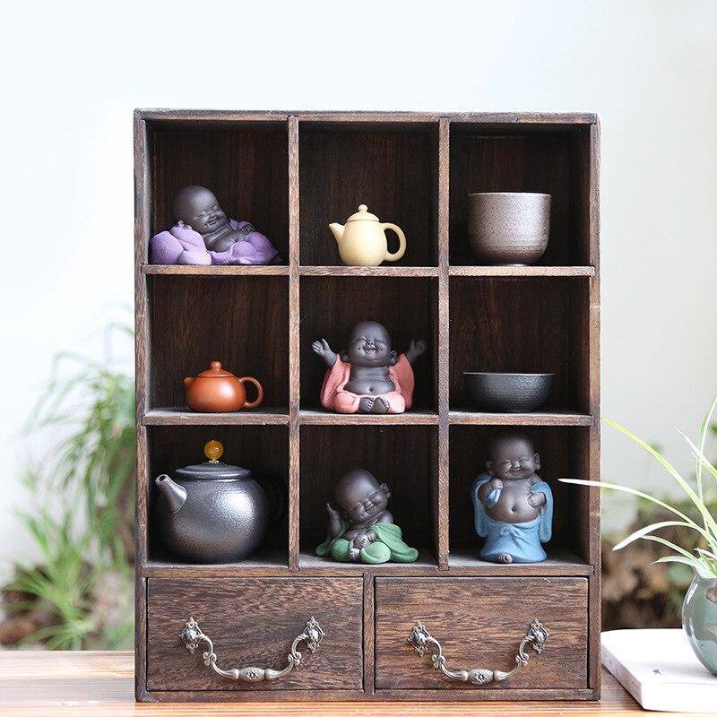 Керамическая статуя Будды Майтрейи, чайная скульптура, резная фигурка ручной работы, украшение для дисплея, домашнее украшение для чайной церемонии MJ