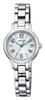 Wicca Solar Tech Waterproof Second Hand Date White Silver [Citizen] KH4-912-13 Women's