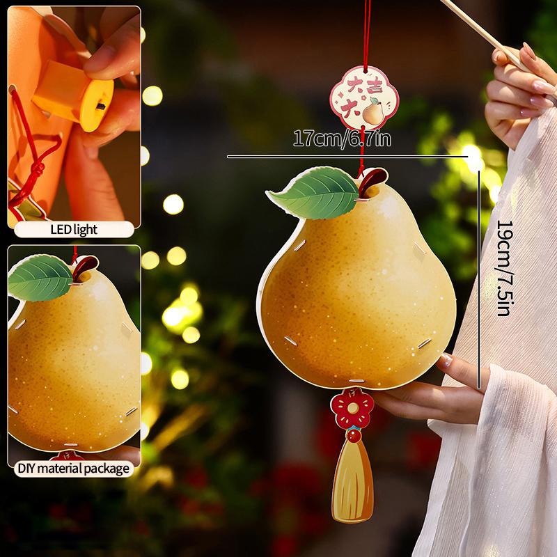 Mid-Autumn Festival Lanterns Diy Palace Lanterns Material Package Hand-Held Flower Lanterns Party Atmosphere Glowing Props Gifts