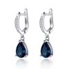 Huitan Elegant Teardrop Zircon Earrings for European and American Women