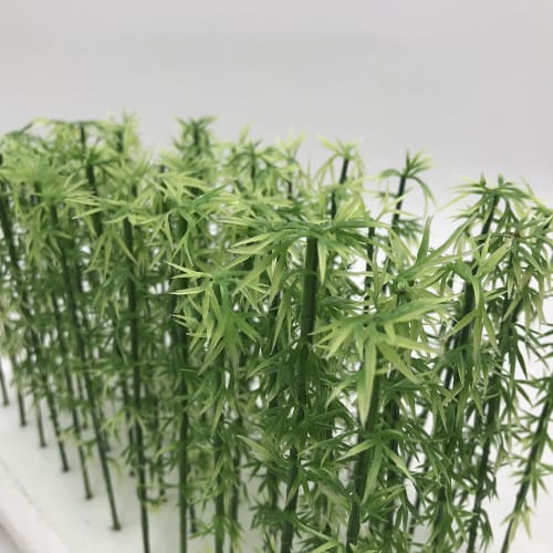 [DauStage] Green Cherry Blossom, Bamboo, Palm Trees, Willow, Pine Forest Model, N Gauge, Diorama, Railway, Architectural Tree Miniature, 14cm Bamboo,