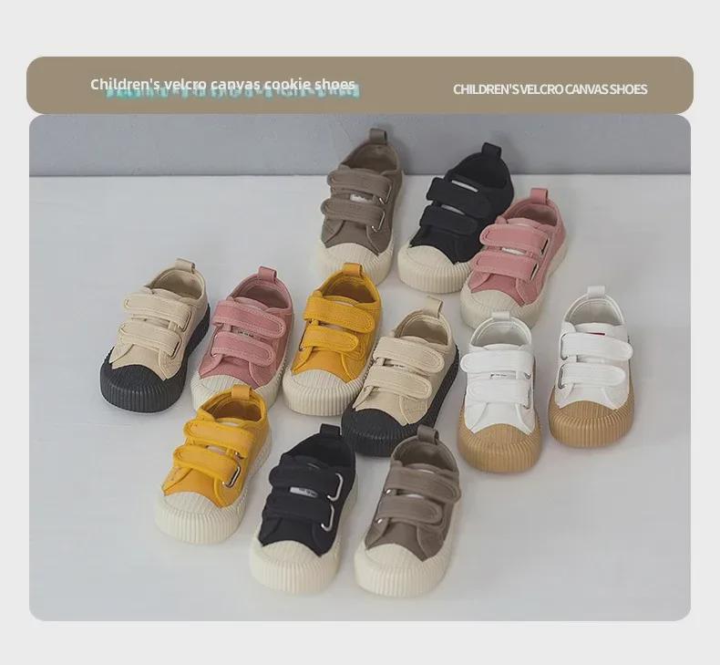 Children's Canvas Velcro Shoes - Soft Sole for Boys and Girls