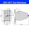 Тепловое реле перегрузки Delixi JRS2-63F, монтируемое на DIN-рейку, Защита трехфазного двигателя от перегрузки, 380В