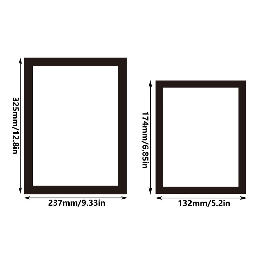 Matte Finish Magnetic Photo Frame PVC Wall Sticker Display Frame Certificate Holder Photo Display