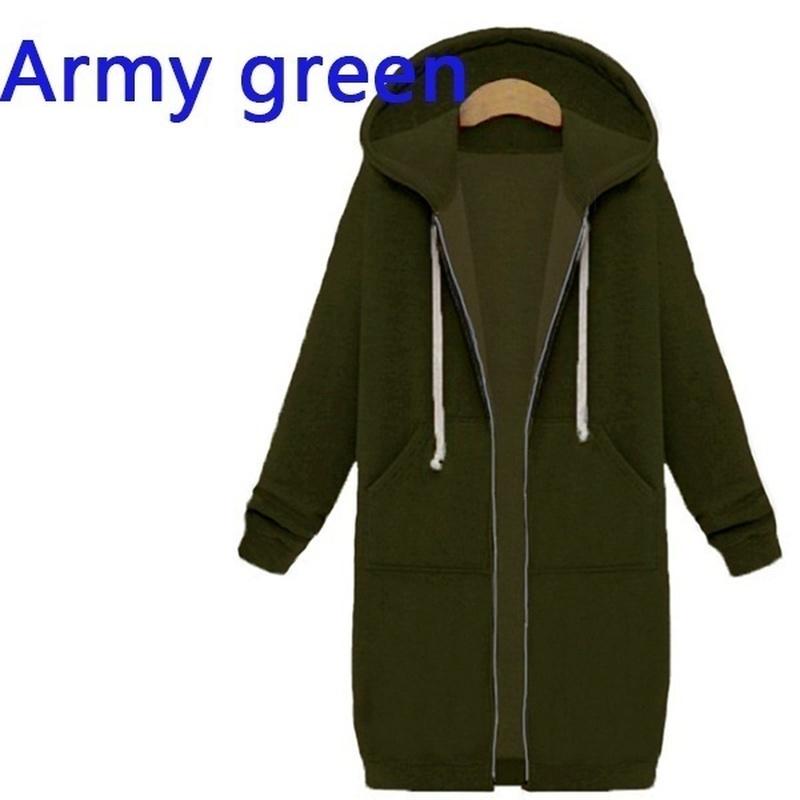 Женские длинные толстовки с капюшоном, пальто, повседневная верхняя одежда с карманами на молнии, куртка
