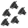 5Pcs 3pin XLR Waterproof Female Chassis Panel Plug Audio Socket for Power Microphone Connector