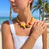 Colorful Beads Beads Fruit Necklace Stackable Fruits Bracelet Fun Necklace Bracelet Set  Beach