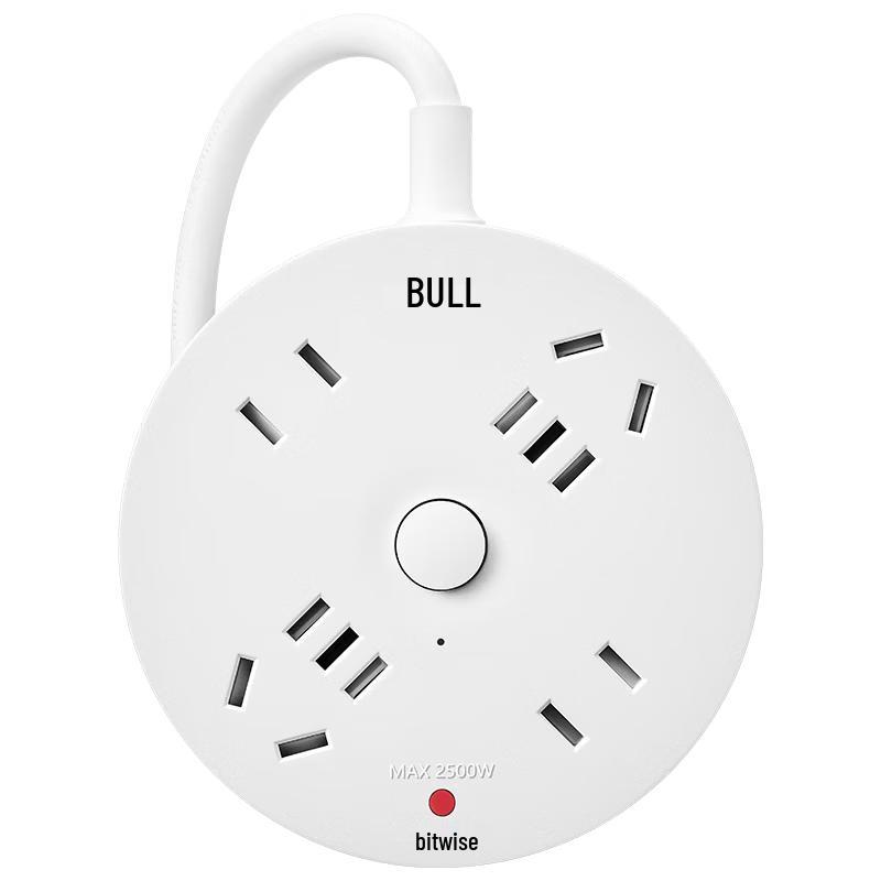BULL Round Power Strip CN plug (adapter included)