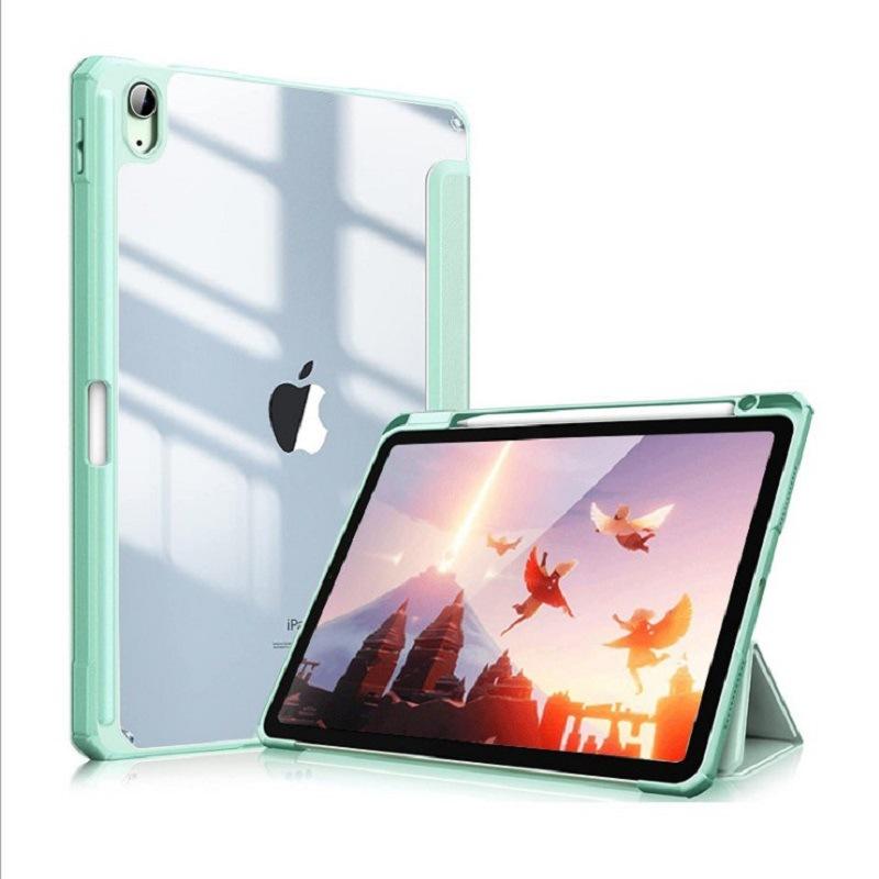 Чехол для iPad 10-го поколения, 2022 г., прозрачный розовый, с гнездом для ручки YSL