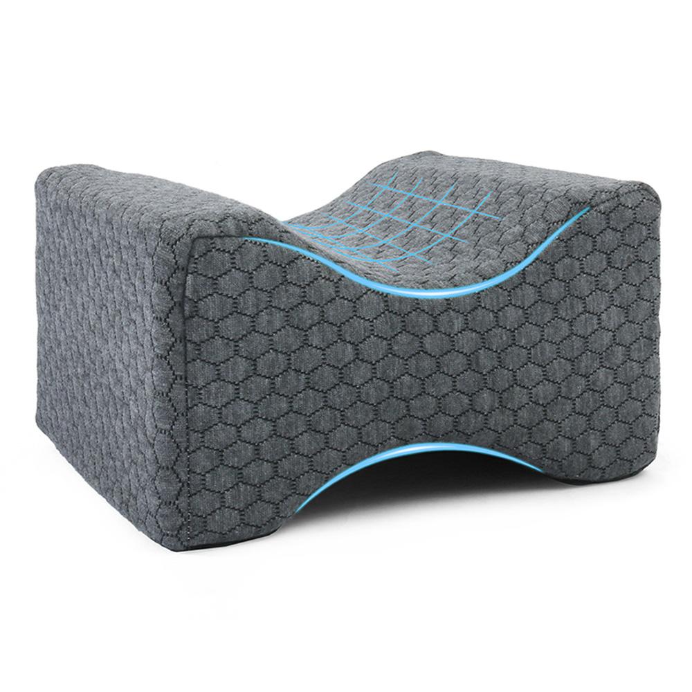 Memory Foam Knee Leg Pillow Side Sleeping Belt Removable Washable Cover Side Sleeper Support Pillow