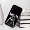 N-NirvanaS Soft Black Phone Case for Samsung S25/S24/S21/S22/S23/S30/Ultra/S20/Plus/Fe/Lite - Durable Protective Cover