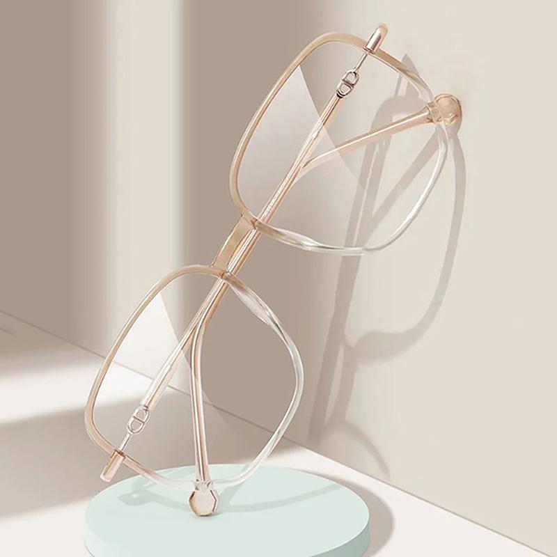 Квадратные металлические очки для чтения с блестящей оправой, защищающие от синего света, Gafas Женские Оптические очки, защищающие от синего света, Зеркальные