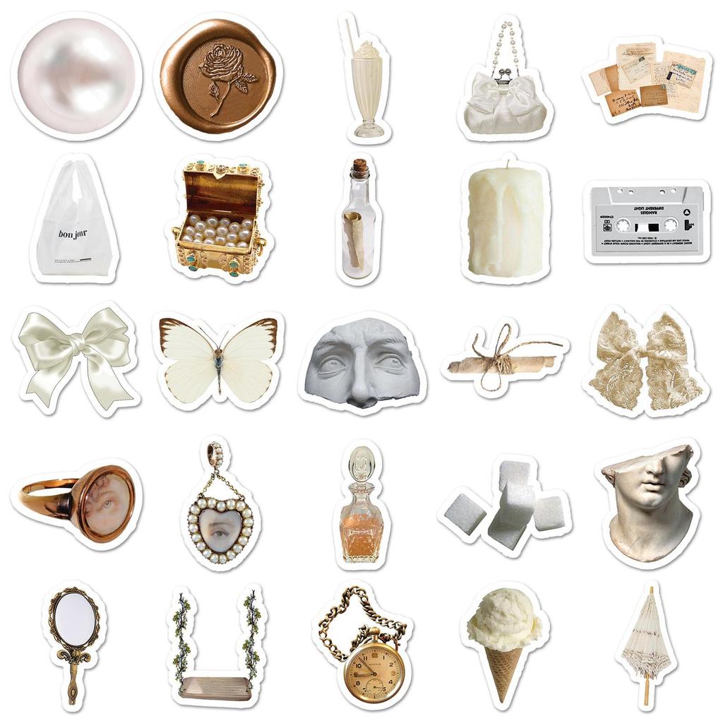 50 белых наклеек в стиле граффити: Личность, Сделай сам, Водонепроницаемый для карт, справочников, чашек, багажа