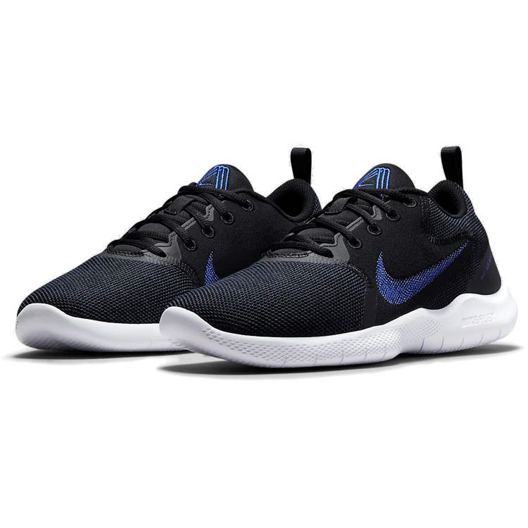 Nike Flex Experience Run 10 Black Midnight Navy Мужские кроссовки Белые Hyper-Royal CI9960-007