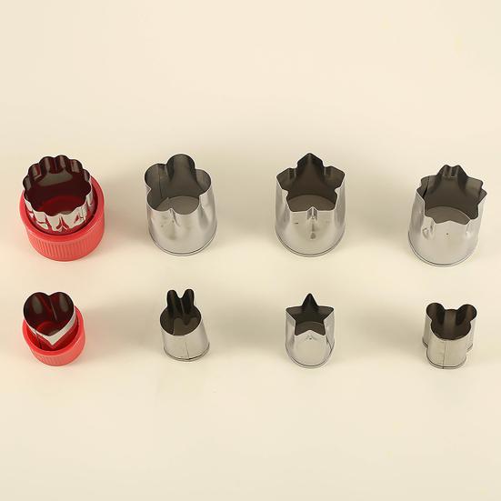 8 шт./набор формочек для печенья, термостойкие, антипригарные, не деформирующиеся, быстросъемные, сделай сам, резак для печенья в виде цветов и животных, кухонный инструмент