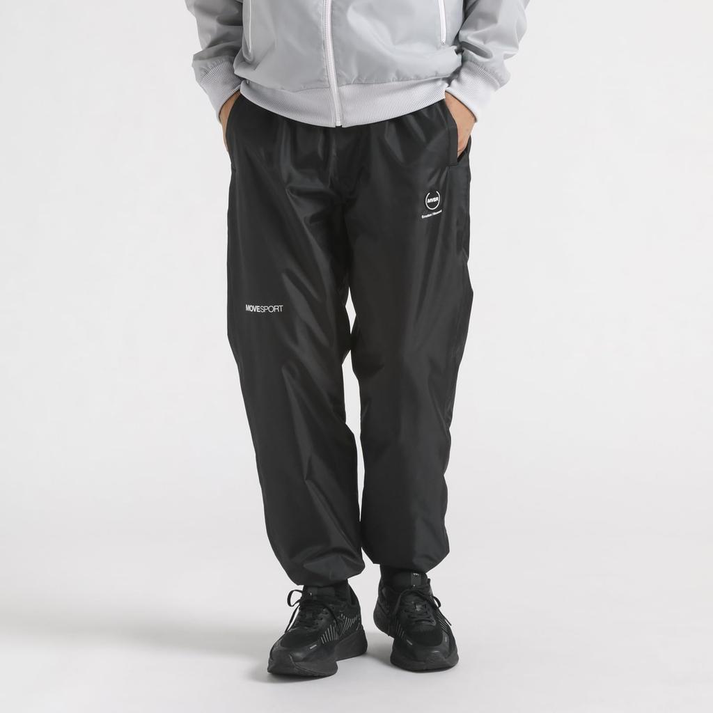 Long Mesh Jogger Water BK L [Move Sports] Pants, Descente, Lining, Windbreaker, Pants, Windproof, Repellent, Training, Running, (ST4FPZ30M)
