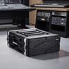 4U Rack Case, Standard 480 mm Depth, Server Rack Cabinet with ABS Construction, Heavy Duty Recessed Twist Latches, Detachable Front & Back Cover, Easy