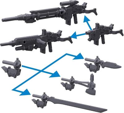 30MM Option Weapon 1 для Alto масштаб 1/144 пластиковая модель с цветовой кодировкой