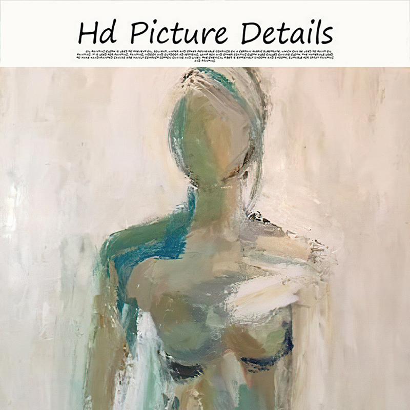 Modern Abstract Nude Female Oil Painting HD Poster Living Room Wall Art Picture Home Decoration