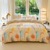 Kawaii Bear Printed Bed Set Floral Duvet Cover Pillowcase Bedding Set Comforter Bed Linen Sheet Quilt Cover Full Queen King Size