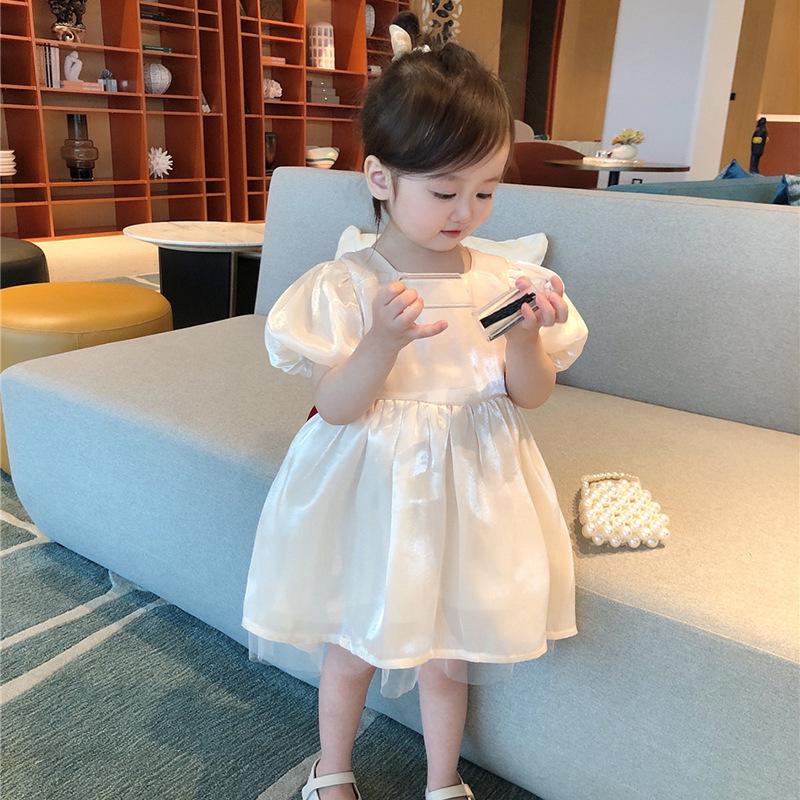 Платье для девочек, новое детское белое французское платье, платье принцессы для малышей