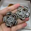 Серьги-гвоздики Personality Creative Flower Earrings Personality Camellia Personality Simple High-End Gold And Silver Stud Earrings Women