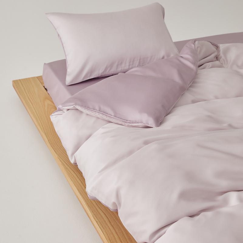 Простой комплект постельного белья из 100% лиоцелла с простынями, однотонный, мягкий, приятный для кожи, для кровати размера Queen, King, пододеяльник из натурального растительного волокна