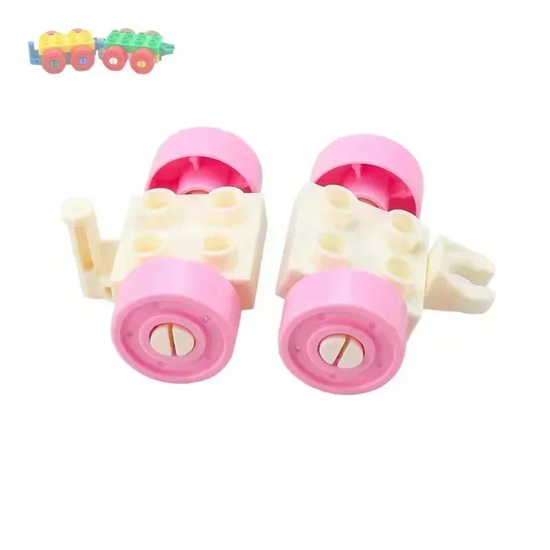 Большие строительные блоки Аксессуары Совместимые Большие кирпичи Дети Дети Грузовик Машина Автобус Серия Городское движение Сборка Развивающая игрушка