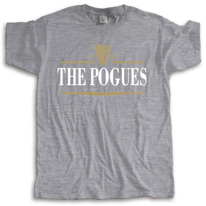 Мужская футболка с круглым вырезом, модная брендовая футболка, черная, новая, футболка The Pogues, ирландский панк-рок, анархия, мужская брендовая футболка, большие размеры