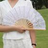 Hollow Ribs Vintage Lace Hand Fan Tassel Pendant Dance Handheld  Fan  Party Accessories