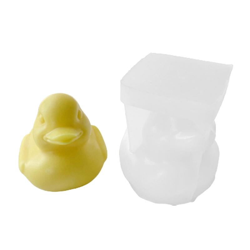3D Маленький Желтый Утенок Свеча Силиконовая Форма Сделай Сам Утка Эпоксидная Смола Форма Инструменты для Изготовления Животной Свечи Форма для Мыла Мороженого