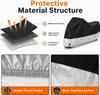 Waterproof Outdoor Motorcycle Cover with Lock Holes and Storage Bag (265x 105 x 125 cm)