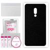 apgo Protective Skin Sticker for the Back Compatible with Meizu 16, Wrap Film, Foil, Vinyl - Pattern Matte Black