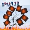 3 уровня Зимние теплые брюки с подогревом, USB-грелка, термоэлектрическая грелка для кемпинга на открытом воздухе, для самостоятельного изготовления одежды с подогревом