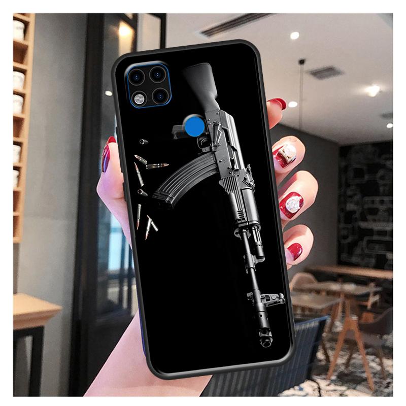 AK47 пистолет пули принципиально для Xiaomi Redmi Note 10S 9S 8T 9 Note 10 Pro Note 11 Pro Redmi 9C 9A 9T мягкий чехол