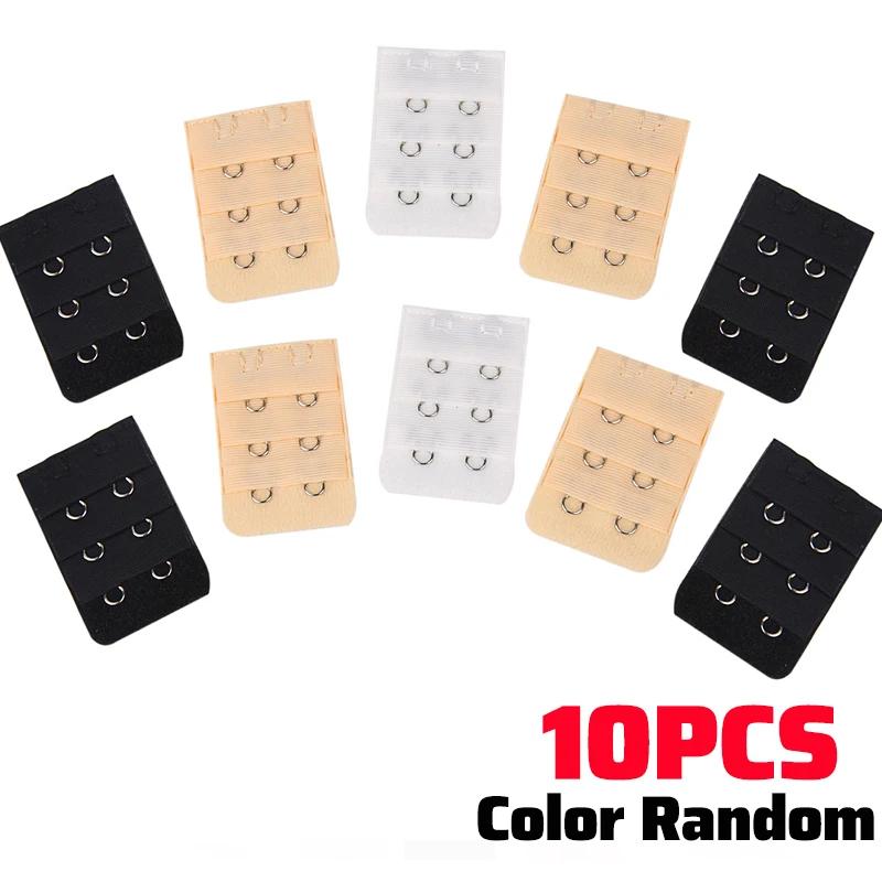 1/10pcs Bra Extender for Women's Elastic Bra Extension Strap Hook Clip Expander Adjustable Belt Buckle Intimates Accessories