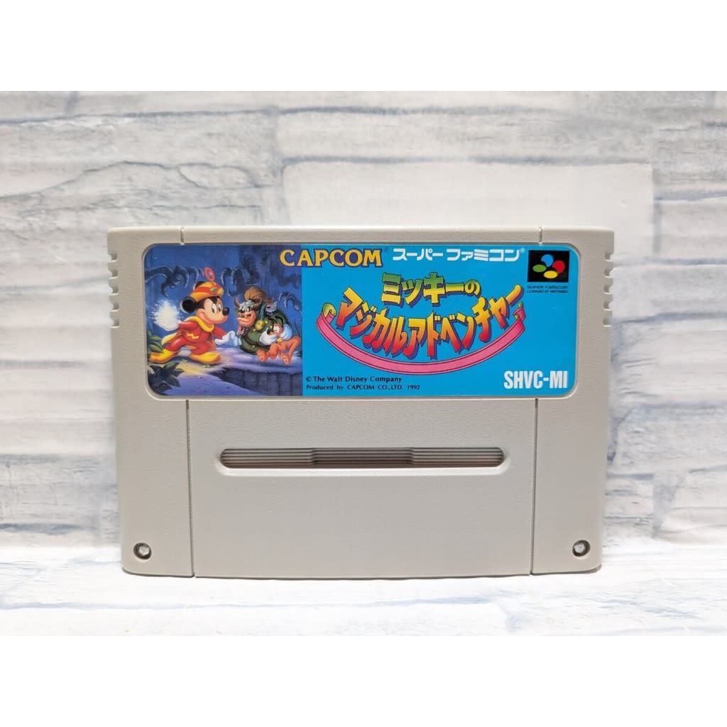 Used The Magical Quest Starring Mickey Mouse (Mickey no Magical Adventure) SFC SNES Super Famicom SHVC-MI tested working Nintendo Action Capcom NTSC-J