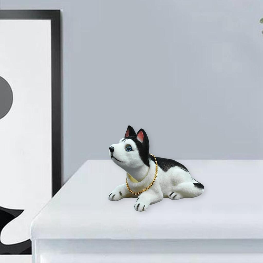 Милая собака с качающейся головой, щенок, кивающая собака для украшения приборной панели автомобиля 