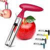 Нержавеющая сталь Apple Corer Фруктовые семенные сердцевины Удаление сердцевины груш Apple Corer Сеялка-нож для нарезки Прочные кухонные гаджеты Инструменты для овощей