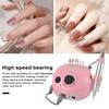 Электрическая дрель для ногтей, высокоскоростной полировщик для ногтей с 6 шлифовальными головками для маникюра, педикюра, ухода за ногтями