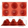1 шт. Мини 3-х уровневая форма для шоколада, 3D силиконовая форма для торта, форма для пудинга, инструменты для выпечки, кухонный гаджет
