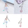 Aesthetic Heart Phone Chains with Lanyard String Handbag Charm Fashionable Key Jewelry for Fashionable Accessorizing
