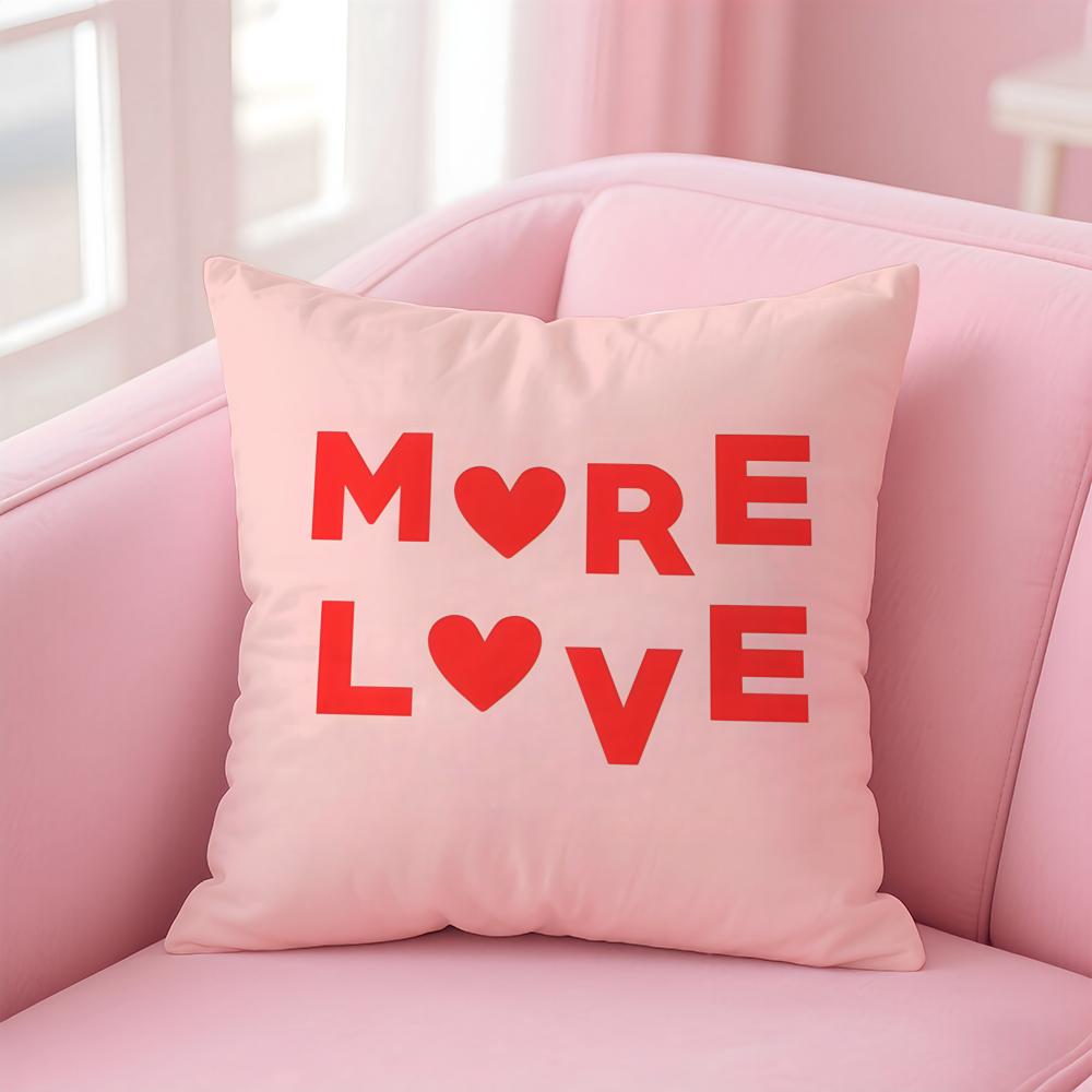 Love yourself love life Cushion Cover Pillow Case Soft Friendly Fabric Concealed Zipper