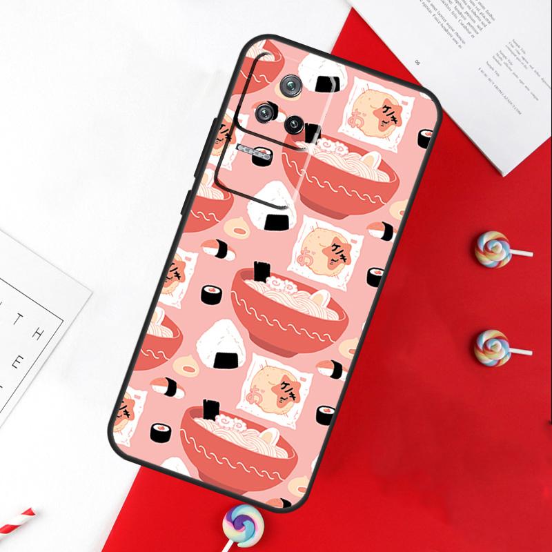 Суши Роллы Рис Кухня Еда Милый Чехол Для Xiaomi 11T 12T 13T 14T Pro 13 14 15 Ultra POCO X7 Pro X3 X5 X6 F5 F6 M6 Pro Чехол