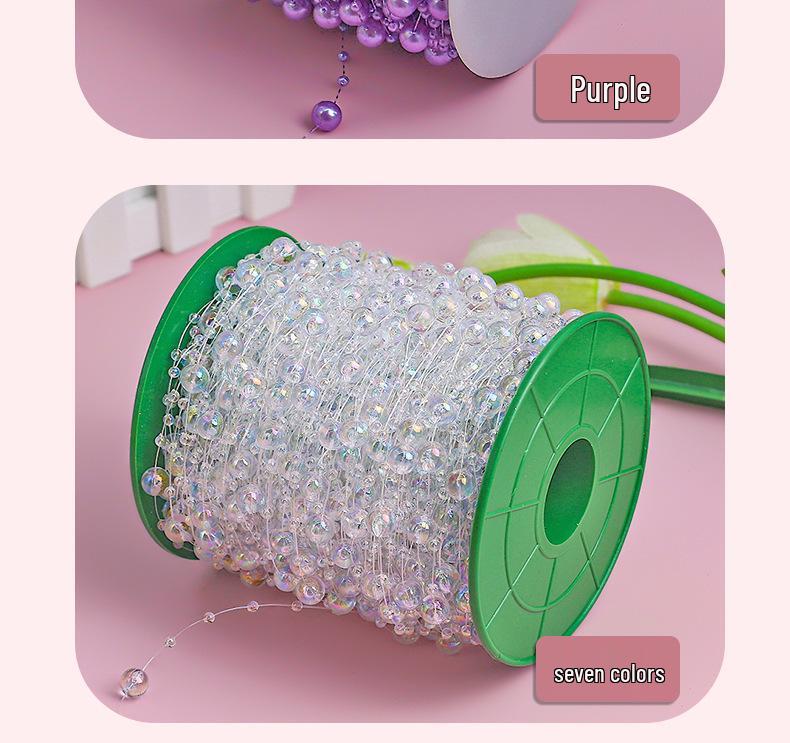 Sky Star Fishing Line Beads & Accessories for DIY: Bouquet Veil Chain, Bow, Flower, Lantern