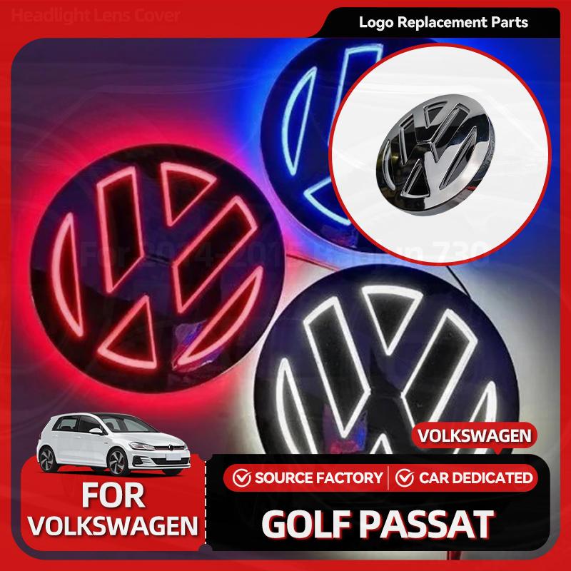ZDFVU1 For VW VOLKSWAGEN 2026 New 4D LED for Volkswagen logo light front and rear logo stickers suitable for Tiguan/Passat/Golf/Polo/Je